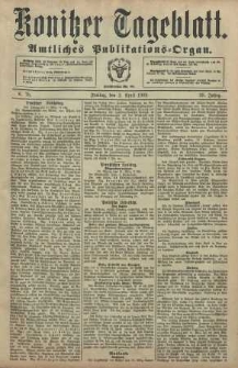 Konitzer Tageblatt.Amtliches Publikations=Organ, nr78