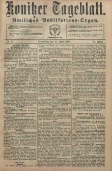 Konitzer Tageblatt.Amtliches Publikations=Organ, nr87