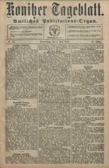 Konitzer Tageblatt.Amtliches Publikations=Organ, nr105