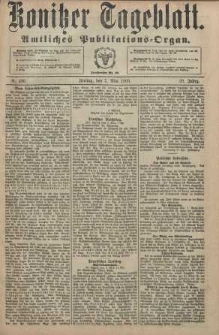 Konitzer Tageblatt.Amtliches Publikations=Organ, nr106