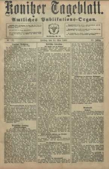 Konitzer Tageblatt.Amtliches Publikations=Organ, nr112