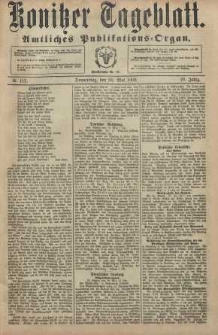 Konitzer Tageblatt.Amtliches Publikations=Organ, nr118