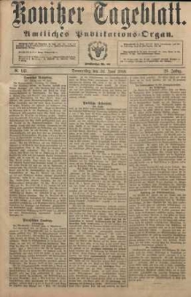 Konitzer Tageblatt.Amtliches Publikations=Organ, nr145