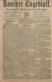 Konitzer Tageblatt.Amtliches Publikations=Organ, nr148