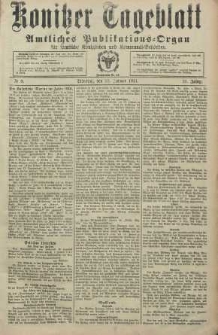 Konitzer Tageblatt.Amtliches Publikations=Organ, nr8