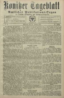 Konitzer Tageblatt.Amtliches Publikations=Organ, nr21