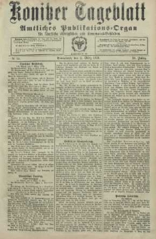 Konitzer Tageblatt.Amtliches Publikations=Organ, nr54