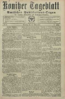 Konitzer Tageblatt.Amtliches Publikations=Organ, nr62
