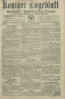 Konitzer Tageblatt.Amtliches Publikations=Organ, nr70