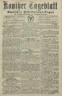 Konitzer Tageblatt.Amtliches Publikations=Organ, nr74