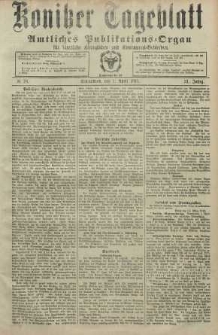 Konitzer Tageblatt.Amtliches Publikations=Organ, nr78