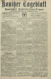 Konitzer Tageblatt.Amtliches Publikations=Organ, nr81