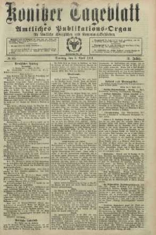 Konitzer Tageblatt.Amtliches Publikations=Organ, nr85