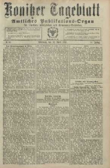 Konitzer Tageblatt.Amtliches Publikations=Organ, nr87