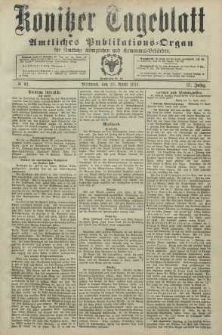 Konitzer Tageblatt.Amtliches Publikations=Organ, nr91