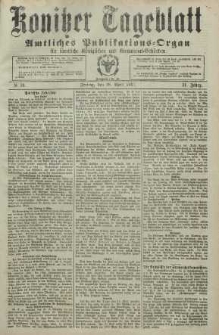 Konitzer Tageblatt.Amtliches Publikations=Organ, nr99