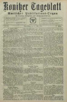 Konitzer Tageblatt.Amtliches Publikations=Organ, nr110