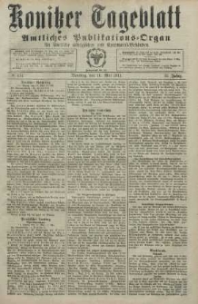 Konitzer Tageblatt.Amtliches Publikations=Organ, nr114