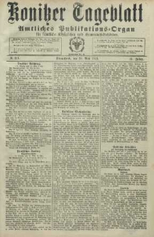 Konitzer Tageblatt.Amtliches Publikations=Organ, nr118