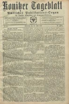 Konitzer Tageblatt.Amtliches Publikations=Organ, nr161