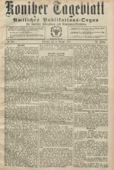 Konitzer Tageblatt.Amtliches Publikations=Organ, nr181