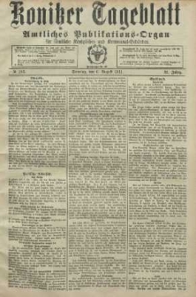 Konitzer Tageblatt.Amtliches Publikations=Organ, nr183
