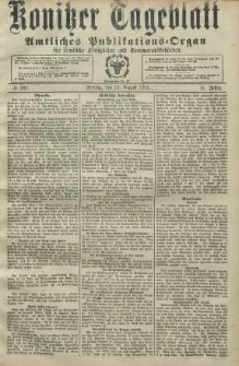 Konitzer Tageblatt.Amtliches Publikations=Organ, nr187