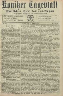 Konitzer Tageblatt.Amtliches Publikations=Organ, nr189