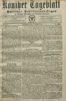 Konitzer Tageblatt.Amtliches Publikations=Organ, nr192