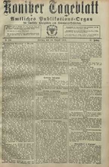 Konitzer Tageblatt.Amtliches Publikations=Organ, nr193