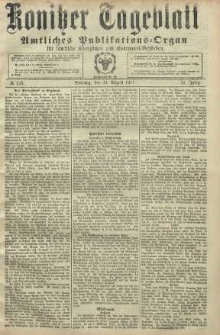 Konitzer Tageblatt.Amtliches Publikations=Organ, nr195