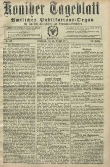 Konitzer Tageblatt.Amtliches Publikations=Organ, nr197