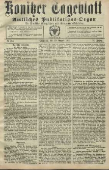 Konitzer Tageblatt.Amtliches Publikations=Organ, nr203