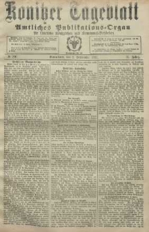 Konitzer Tageblatt.Amtliches Publikations=Organ, nr206
