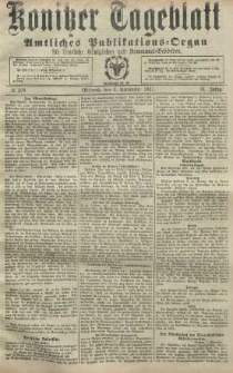 Konitzer Tageblatt.Amtliches Publikations=Organ, nr209
