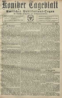 Konitzer Tageblatt.Amtliches Publikations=Organ, nr212