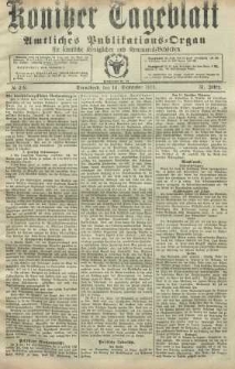 Konitzer Tageblatt.Amtliches Publikations=Organ, nr218