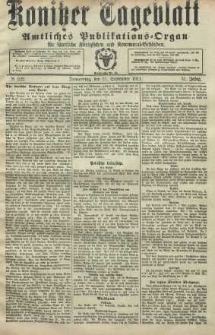 Konitzer Tageblatt.Amtliches Publikations=Organ, nr222