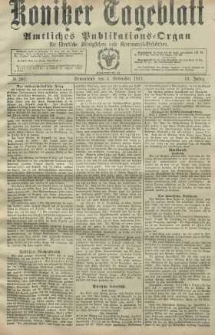 Konitzer Tageblatt.Amtliches Publikations=Organ, nr260