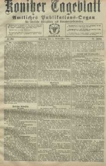 Konitzer Tageblatt.Amtliches Publikations=Organ, nr261