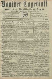 Konitzer Tageblatt.Amtliches Publikations=Organ, nr271