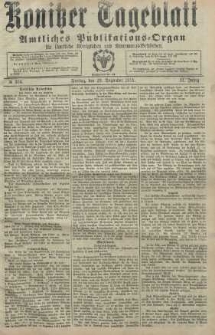 Konitzer Tageblatt.Amtliches Publikations=Organ, nr304