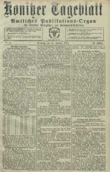 Konitzer Tageblatt.Amtliches Publikations=Organ, nr17