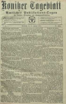 Konitzer Tageblatt.Amtliches Publikations=Organ, nr19