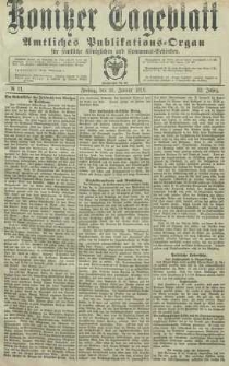 Konitzer Tageblatt.Amtliches Publikations=Organ, nr21