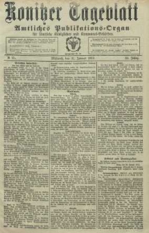 Konitzer Tageblatt.Amtliches Publikations=Organ, nr25