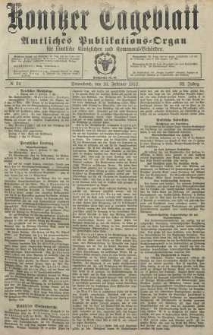 Konitzer Tageblatt.Amtliches Publikations=Organ, nr34