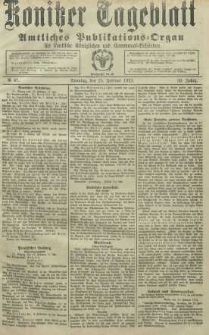 Konitzer Tageblatt.Amtliches Publikations=Organ, nr47