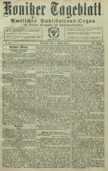 Konitzer Tageblatt.Amtliches Publikations=Organ, nr53