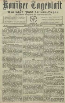 Konitzer Tageblatt.Amtliches Publikations=Organ, nr80